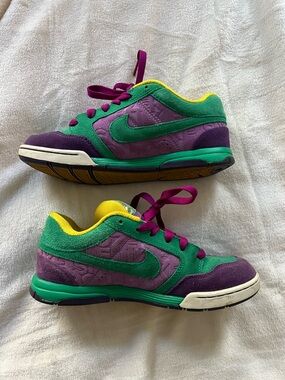 RARE Nike SB 6.0 green/purple/yellow/silver